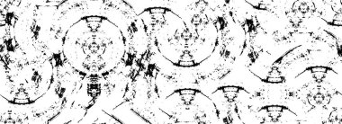 Siyah ve beyaz mürekkep yaratıcılığının basit bir gösterimi