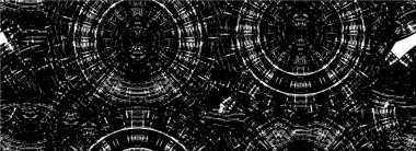 Siyah ve beyaz mürekkep yaratıcılığının basit bir gösterimi