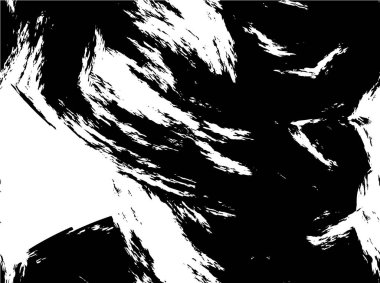 Siyah ve beyaz mürekkep yaratıcılığının basit bir gösterimi