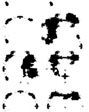 Siyah beyaz mürekkep yaratıcılığının web çizimi