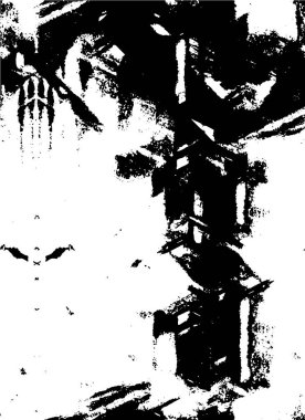 Siyah beyaz mürekkep yaratıcılığının web çizimi