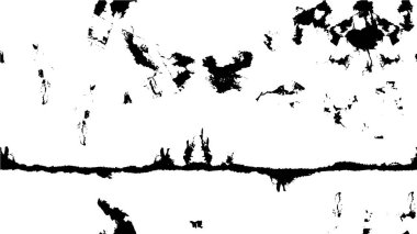 kaotik mürekkep lekeleri içeren siyah beyaz grunge çizimi