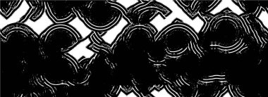 kaotik mürekkep lekeleri içeren siyah beyaz grunge çizimi