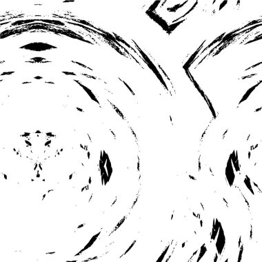 kaotik mürekkep lekeleri içeren siyah beyaz grunge çizimi