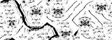 kaotik mürekkep sıçramaları içeren grunge monokrom resimlemesi