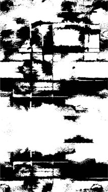 kaotik mürekkep sıçramaları içeren anlamlı grunge monokrom çizimi