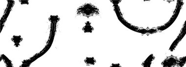 Sıkıntılı siyah beyaz poster, soyut çiziklerle dolu duvar kağıdı.  