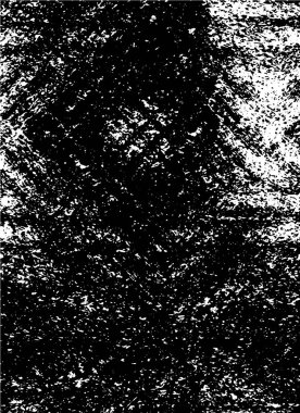 Posterdeki eskimiş siyah beyaz boya, duvar kağıdındaki soyut çizikler. 