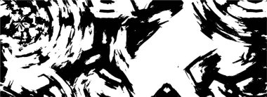 Kopya alanı için çiziklerle arka plan. Siyah beyaz renklerde soyut dijital sanat