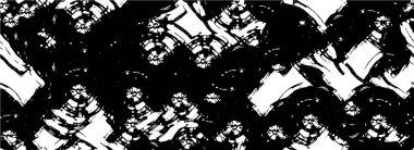 Soyut siyah-beyaz grunge arka planı. Vektör illüstrasyonu