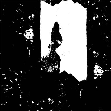 Siyah beyaz desenli, çizikli sıkıntılı bir arka plan. soyut vektör illüstrasyonu.