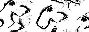 Siyah beyaz desenli, çizikli sıkıntılı bir arka plan. soyut vektör illüstrasyonu.