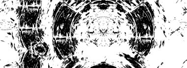 Siyah beyaz desenli, çizikli sıkıntılı bir arka plan. soyut vektör illüstrasyonu.