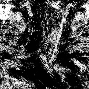 Siyah beyaz desenli, çizikli sıkıntılı bir arka plan. soyut vektör illüstrasyonu.