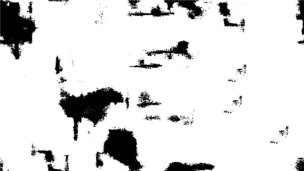 Kaotik Mürekkep Lekeleri Içeren Siyah Beyaz Grunge Çizimi — Stok Vektör