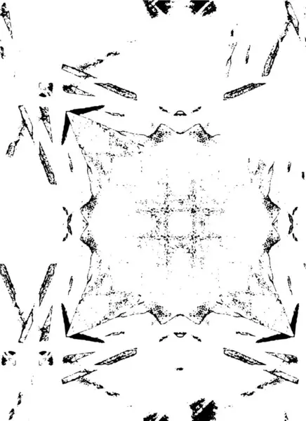 Grunge Fekete Fehér Illusztráció Kaotikus Tinta Fröccsenés — Stock Vector