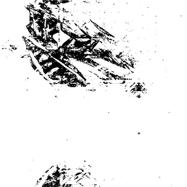 Grunge Zwart Wit Illustratie Met Chaotische Inkt Splatters — Stockvector
