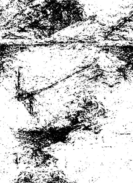 Ilustrație Alb Negru Grunge Pânze Cerneală Haotice — Vector de stoc