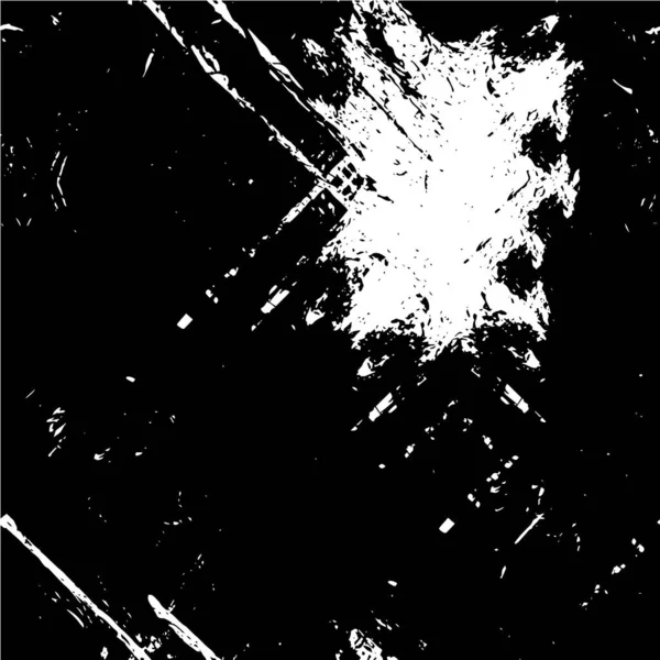 Grunge Schwarz Weiß Illustration Mit Chaotischen Farbspritzern — Stockvektor