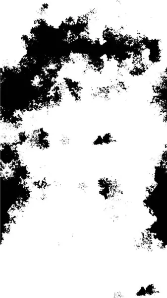 Grunge Ilustração Preto Branco Com Manchas Caóticas Tinta — Vetor de Stock