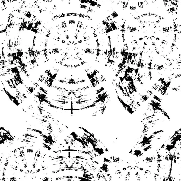 Grunge Ilustración Monocromática Con Salpicaduras Tinta Caótica — Vector de stock