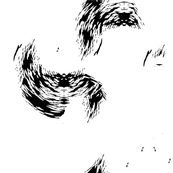 Grunge Monokrom Illustration Med Kaotiska Bläck Stänk — Stock vektor