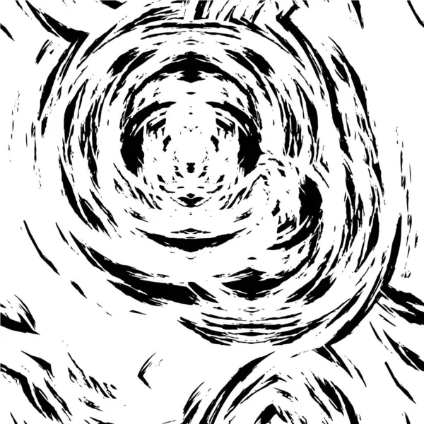 Grunge Ilustración Monocromática Con Salpicaduras Tinta Caótica — Vector de stock
