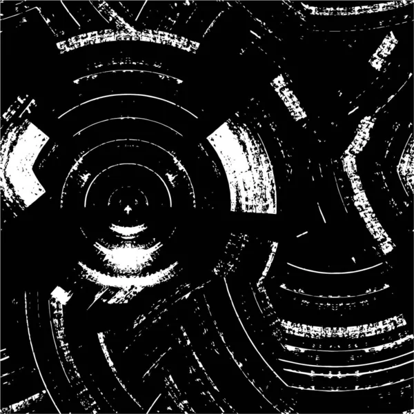 Ekspressive Grunge Monokrom Illustrasjon Med Kaotiske Blekk Sprutere – stockvektor