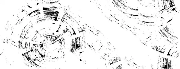 Ausdrucksstarke Monochrome Grunge Illustration Mit Chaotischen Tintenklecksen — Stockvektor