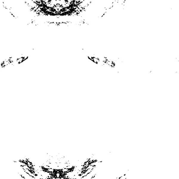Выразительная Монохромная Иллюстрация Гранжа Хаотическими Брызгами Чернил — стоковый вектор