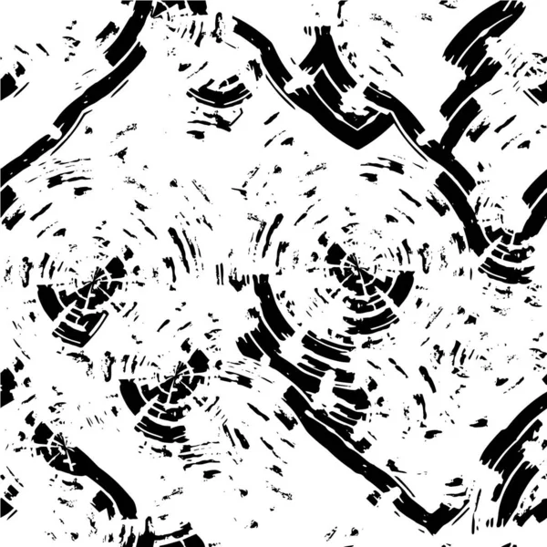 kaotik mürekkep sıçramaları içeren anlamlı grunge monokrom çizimi