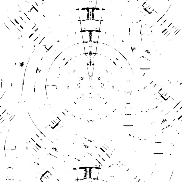 Expresivní Grunge Monochromatická Ilustrace Chaotickými Skvrnami Inkoustu — Stockový vektor