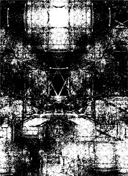 Illustration Monochrome Grunge Expressive Avec Éclaboussures Encre Chaotiques — Image vectorielle