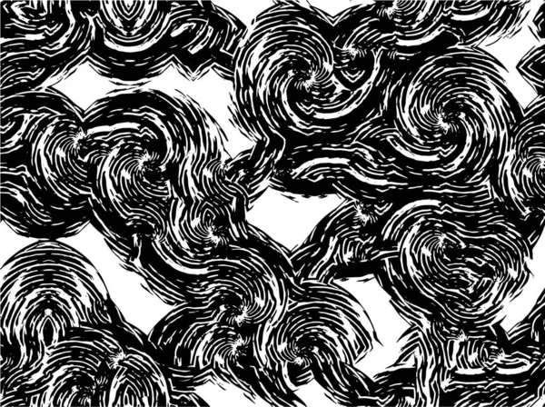 Retro Ošlehaná Tapeta Abstraktní Škrábance Plakát Černobílou Barvou — Stockový vektor
