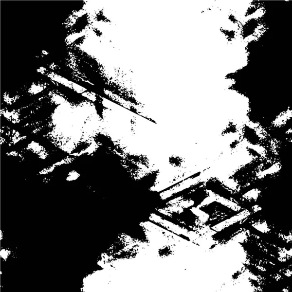 Černý Bílý Plakát Tísni Tapety Abstraktními Škrábanci — Stockový vektor