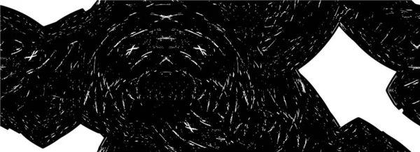 Черно Белый Плакат Обои Абстрактными Царапинами — стоковый вектор