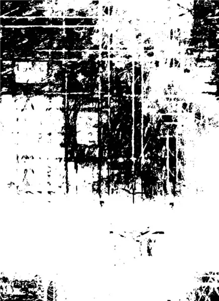 抽象的な傷 黒および白いペンキが付いている天候を付けられた壁紙 — ストックベクタ