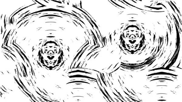 Affiche Rugueuse Avec Des Rayures Abstraites Noir Blanc Papier Peint — Image vectorielle