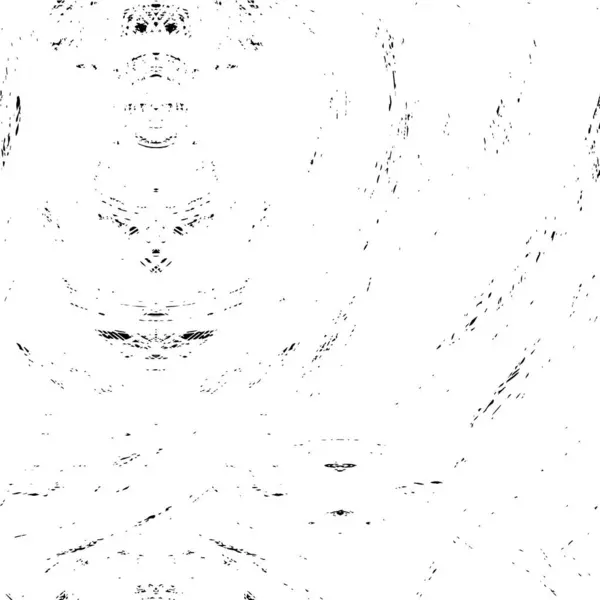 Грубый Плакат Черно Белыми Абстрактными Царапинами Выветренными Обоями — стоковый вектор