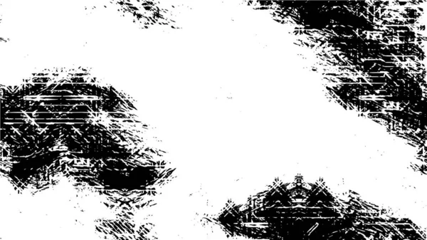 Arañazos Abstractos Blanco Negro Papel Pintado Envejecido — Vector de stock