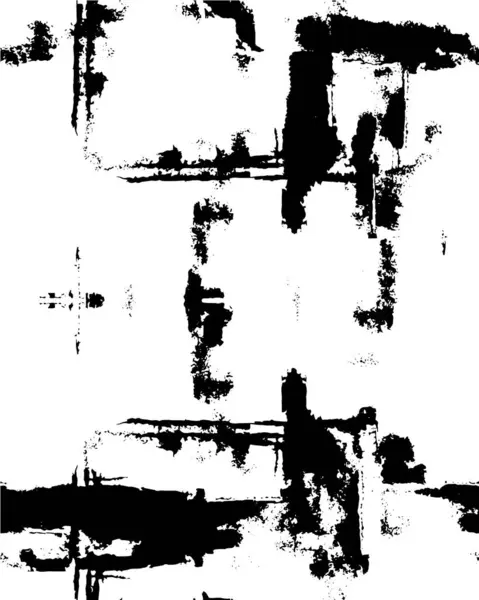 Иллюстрационный Плакат Черно Белыми Царапинами Абстрактные Обои Выветриванием — стоковый вектор