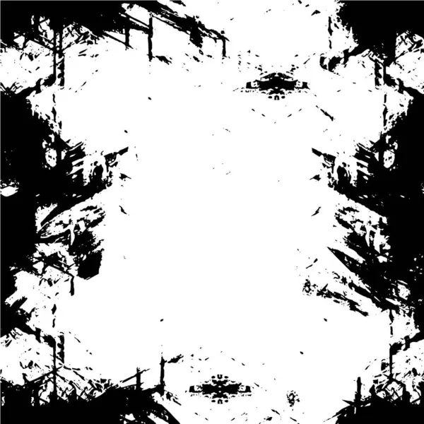 Affiche Avec Surface Rayée Fond Noir Blanc — Image vectorielle
