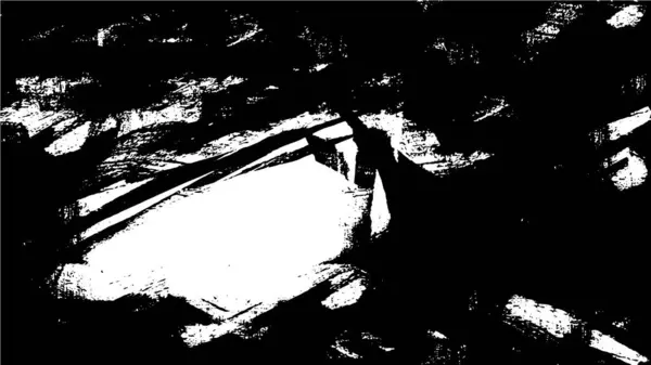 Hintergrund Mit Abstrakten Kratzern Schwarz Weiß Verwitterte Tapete — Stockvektor