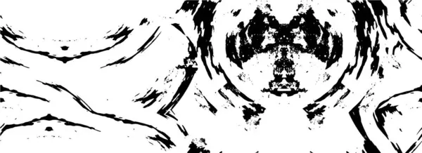 Hintergrund Mit Abstrakten Kratzern Schwarz Weiß Verwitterte Tapete — Stockvektor