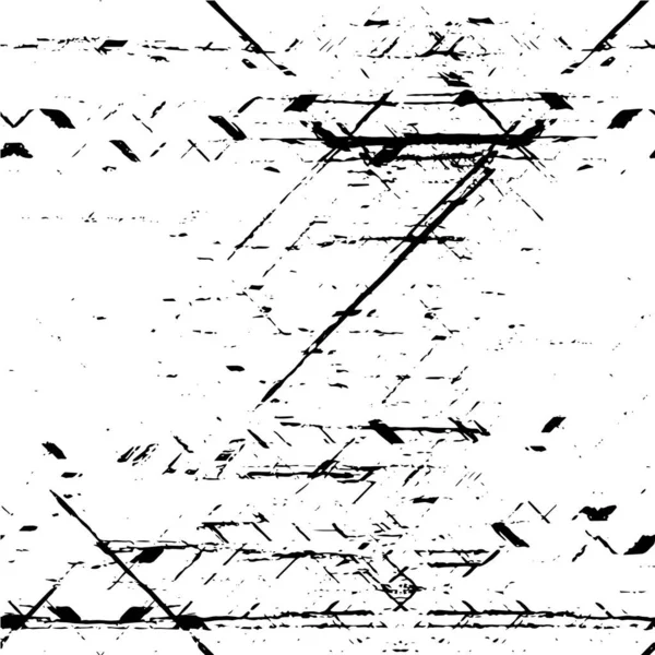 Zarmoucené Černobílé Pozadí Tapeta Poškrábaným Povrchem — Stockový vektor