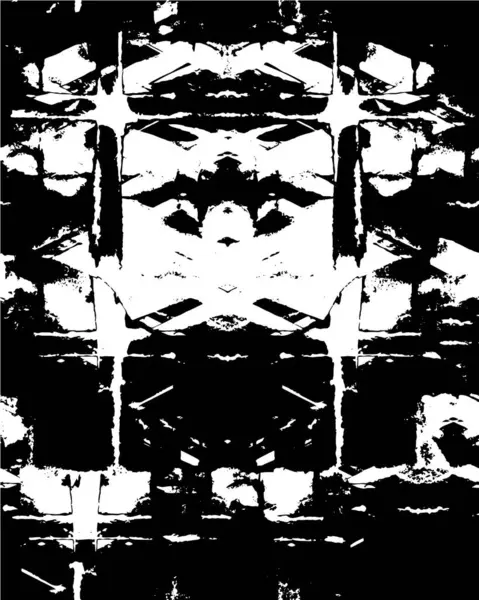 Абстрактные Черно Белые Цвета Фона Проблемная Текстура Обоев — стоковый вектор