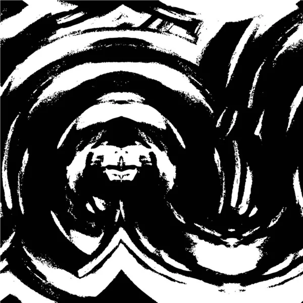 带有复制空间划痕的背景 黑白两种颜色的抽象数字艺术 — 图库矢量图片