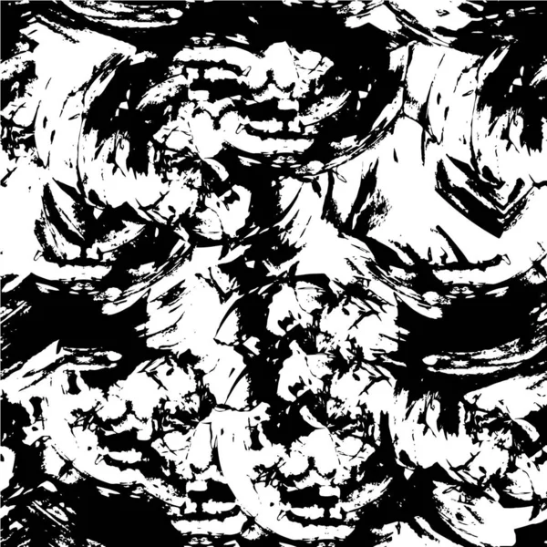 Abstrakte Muster Schwarz Weiß Farben Kreativer Hintergrund — Stockvektor