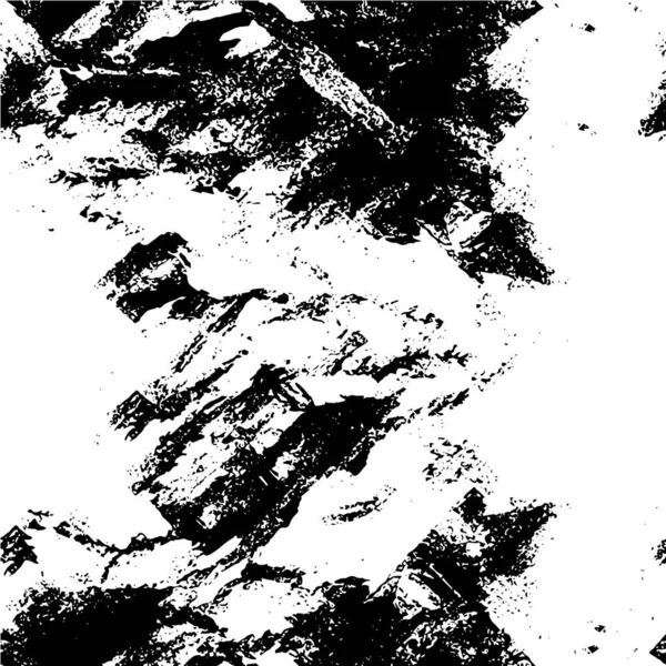 Fondo Angustiado Textura Blanco Negro Con Arañazos Ilustración Vector Abstracto — Vector de stock