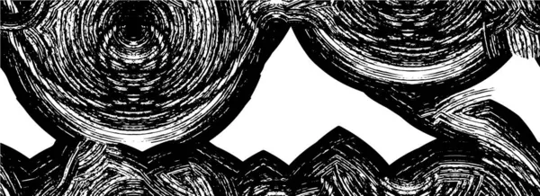 Fondo Angustiado Textura Blanco Negro Con Arañazos Ilustración Vector Abstracto — Archivo Imágenes Vectoriales